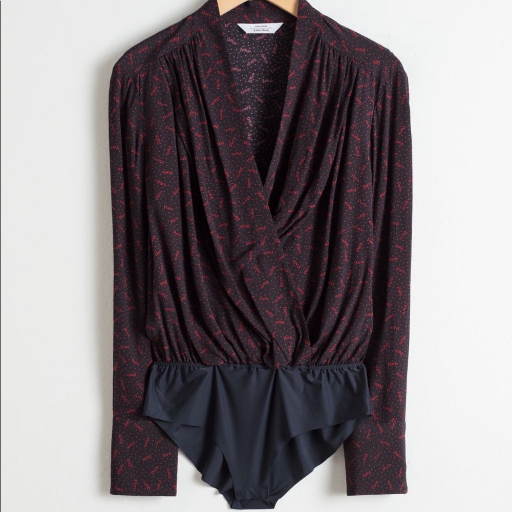 & Other Stories Paris print bodysuit